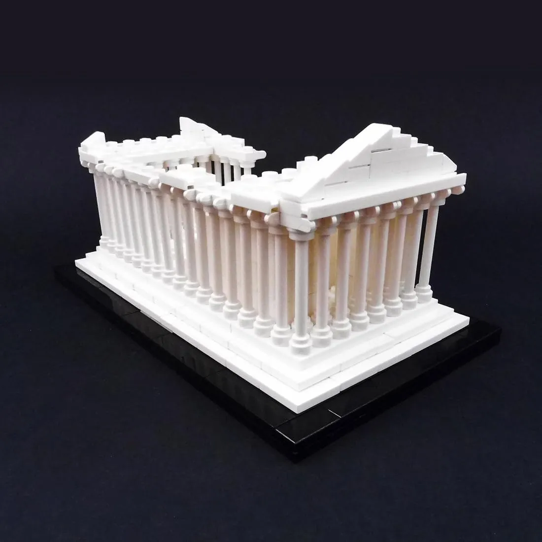 Assembly Toy MOC Parthenon Temple Set Model Building Blocks Set Modular Famous Historic Buildings Architecture Construction Toy for Teen Adult(255PCS), 10 × 17 × 8cm