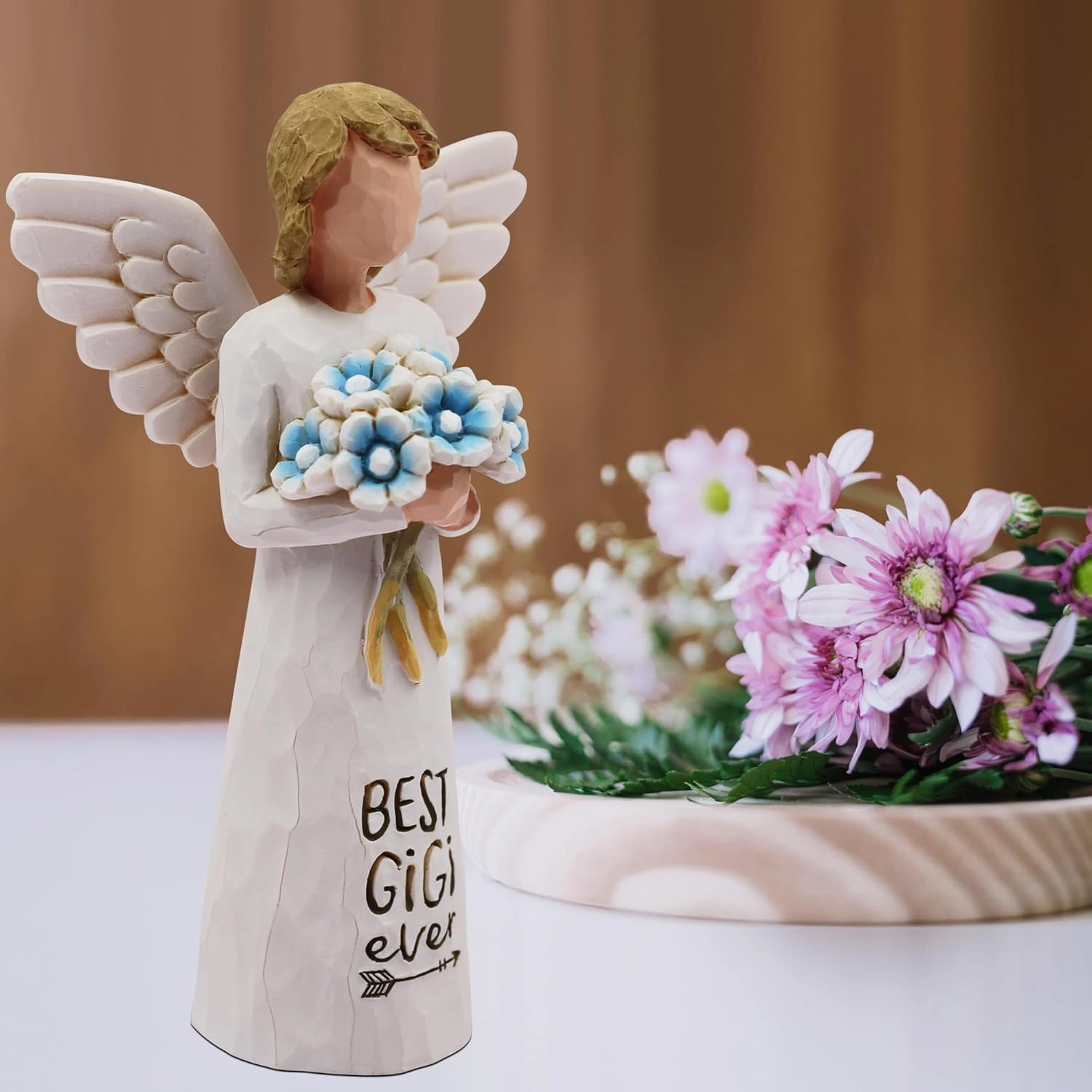 AUKEST Gigi Gifts - Best Gigi Ever, Gigi Gifts for Grandma, Mothers Day Birthday Gifts for Gigi, Grandma Gifts, Great Grandma Gifts, Gifts for Grandma - Sculpted Hand-Painted Figure