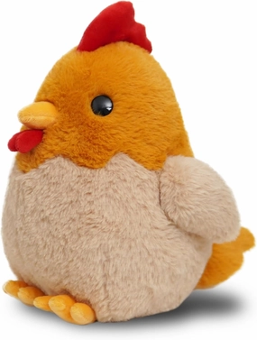 Avocatt Brown Chicken Plushie Toy - 10 Inches Stuffed Animal Plush - Plushy Squishy Stuffy Rooster with Soft Fabric and Stuffing Stuffie Hen - Cute Toy Gift for Boys and Girls