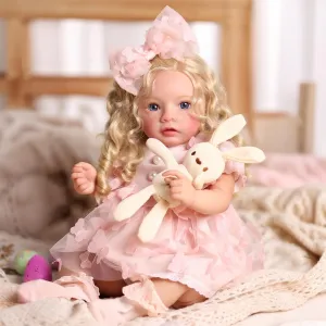 BABESIDE Reborn Baby Dolls Girl with Freckles, 20 Inch Lifelike Newborn Real Life Realistic Doll Soft Vinyl and Cloth Body Baby Dolls with Toy & Gift Box for Kids Age 3  
