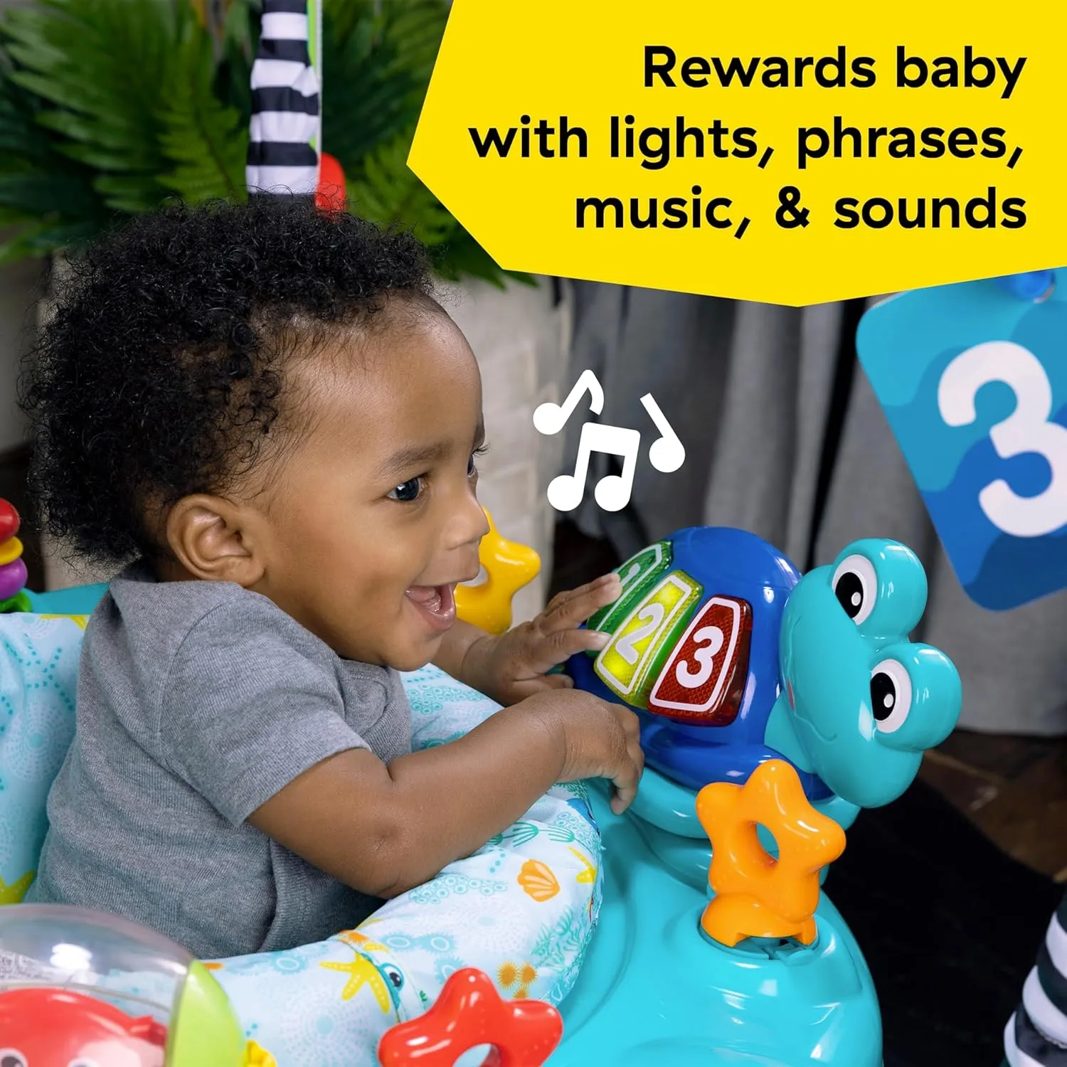 Baby Einstein Ocean Explorers Curiosity Cove 2-in-1 Educational Activity Jumper and Floor Toy, Max weight 25 lbs., Ages 6 Months , Unisex