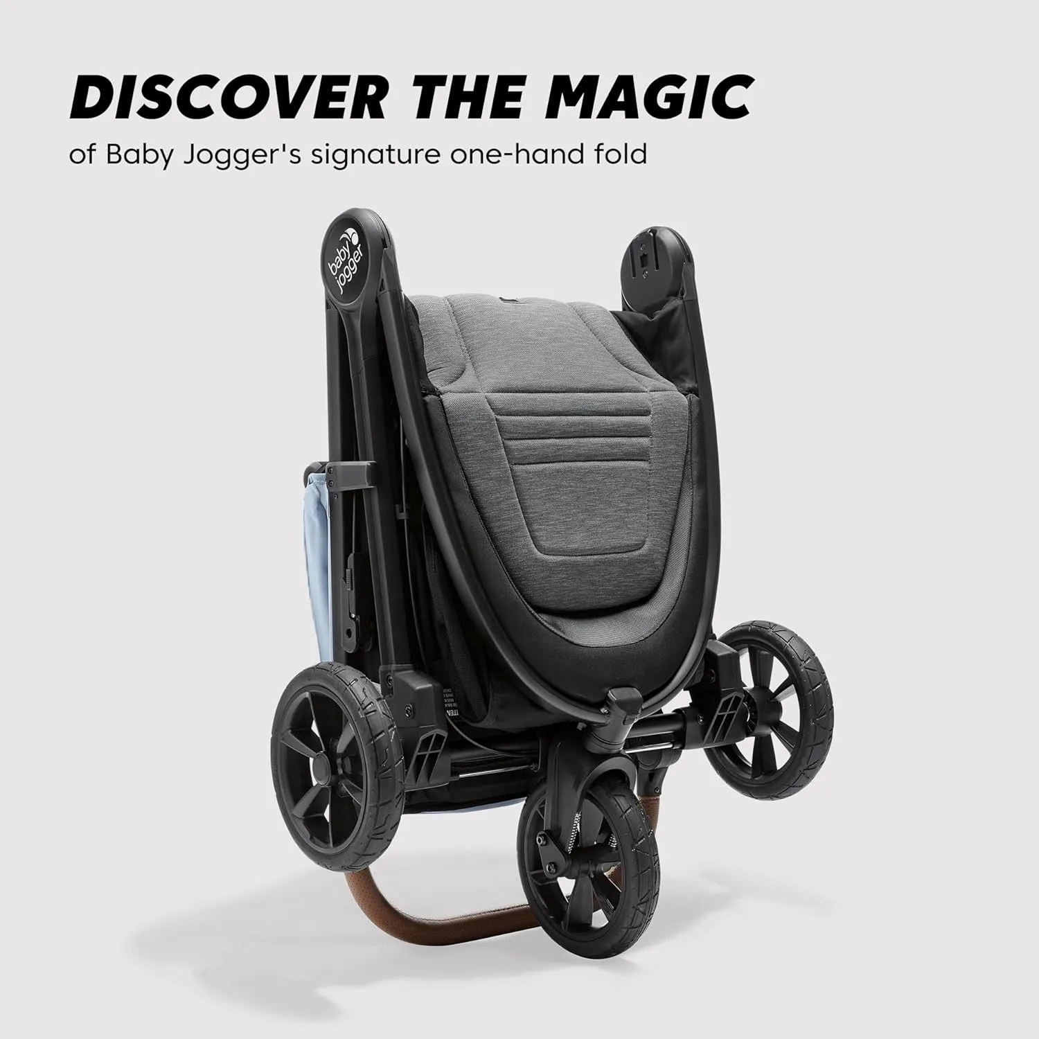 Baby Jogger City Mini GT2 Single Stroller Eco-Friendly Series Slate Fog Four-Way Use with Infant Car Seat Adapters Included