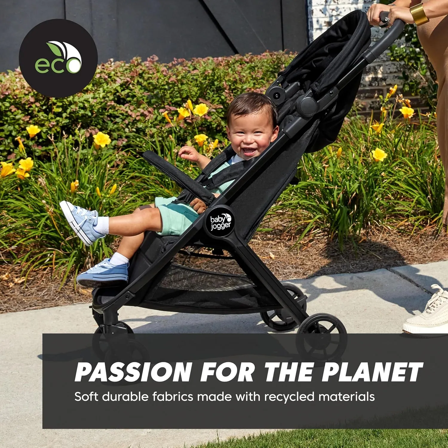 Baby Jogger City Tour 2 Ultra-Compact Carry-On Approved Travel Stroller in Eco Black with Belly-Bar Lightweight Easy Fold Ideal for Traveling and Everyday Adventures