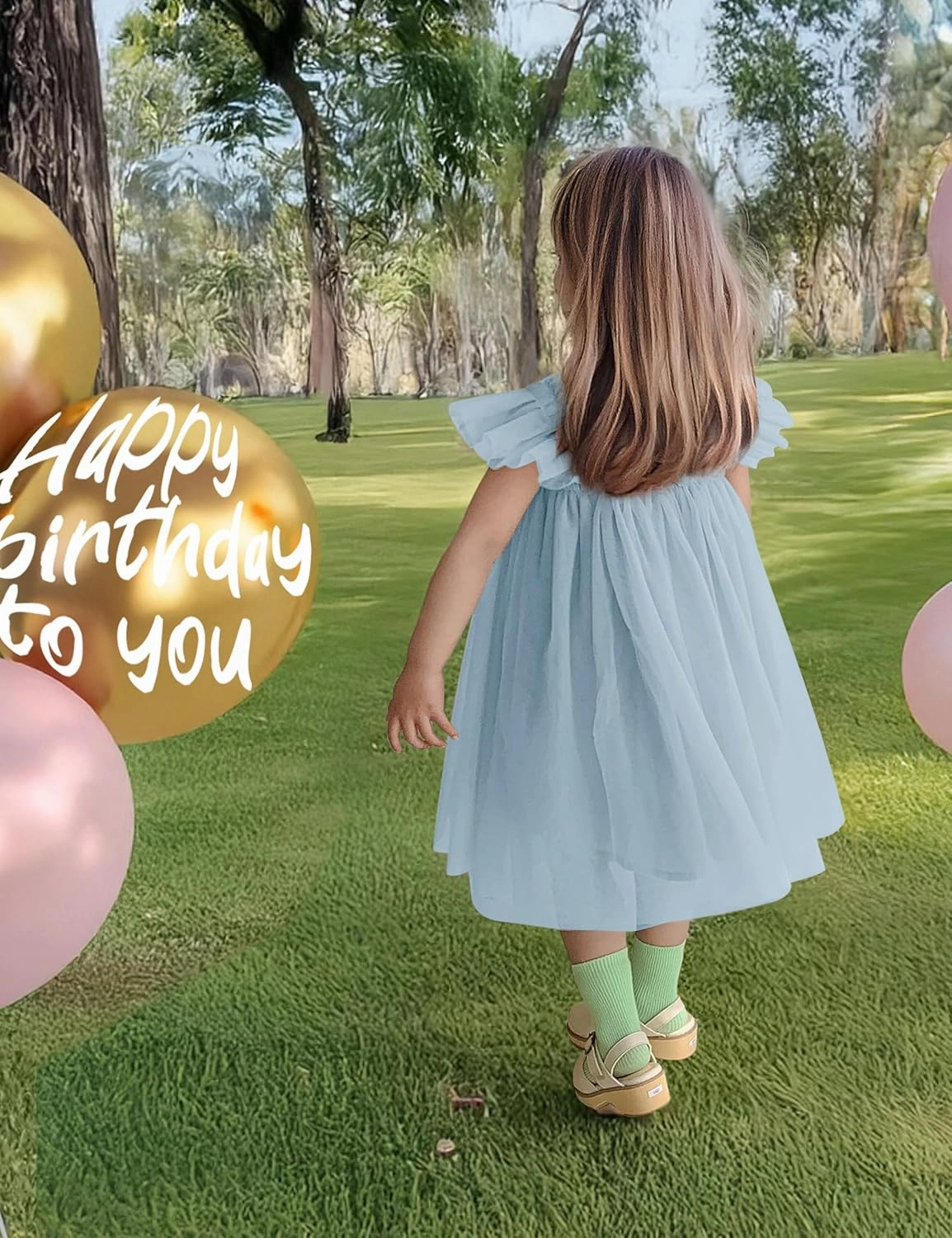 Baby Girl First Birthday Outfit Cake Smash 1st Birthday Dress with Flower Headband