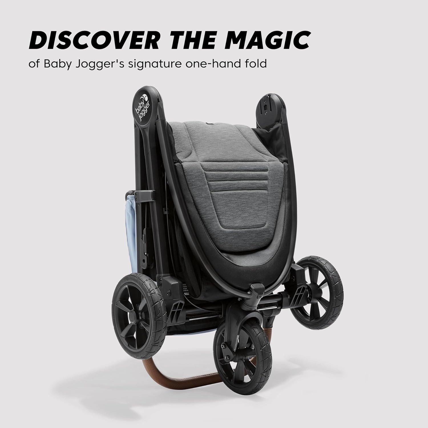 Baby Jogger City Mini GT2 Single Stroller Eco-Friendly Series Slate Fog Four-Way Use with Infant Car Seat Adapters Included