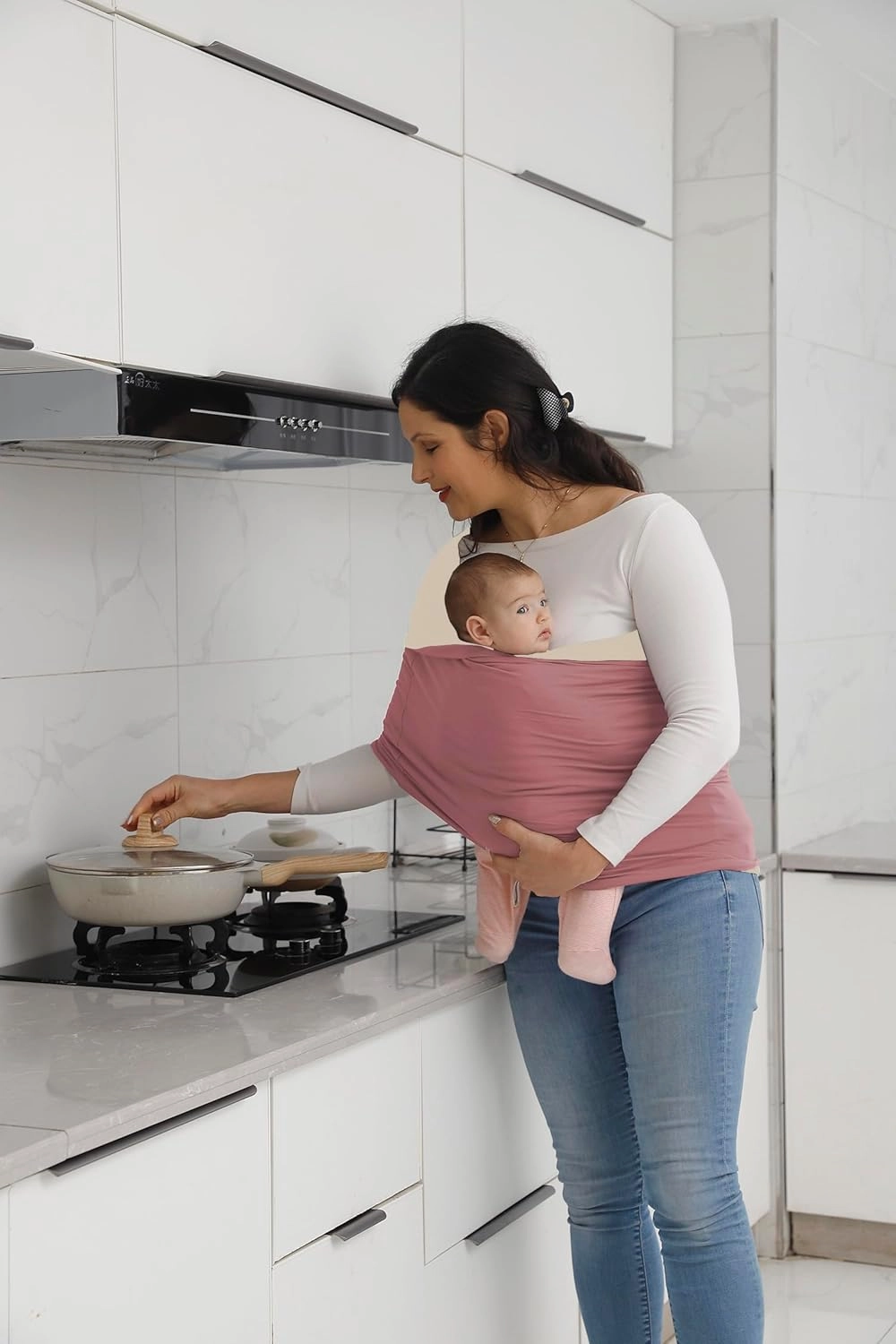Baby Wrap Carrier, Reversible Bonding Comforter, Soft & Stretchy Baby and Infant Sling, Perfect Baby Carrier Wrap Sling for Newborn and Infant up to 35 lbs.