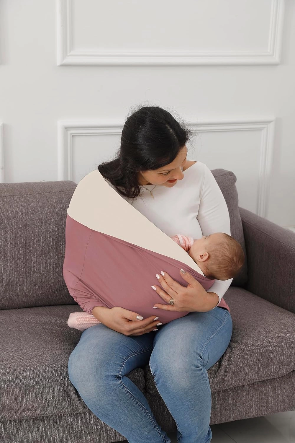 Baby Wrap Carrier, Reversible Bonding Comforter, Soft & Stretchy Baby and Infant Sling, Perfect Baby Carrier Wrap Sling for Newborn and Infant up to 35 lbs.