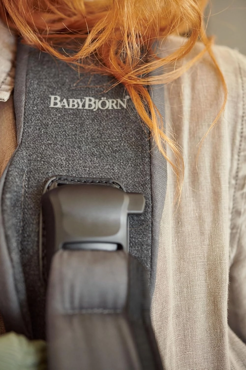 BabyBjörn Baby Carrier One, Cotton, Denim Gray/Dark Gray, One Size (098094US) (Pack of 1)