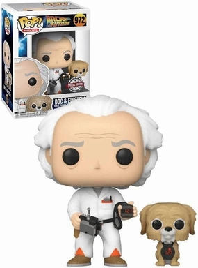 Back To The Future Doc and Einstein Pop! Vinyl Collectible Toy Figure - Limited Edition Exclusive