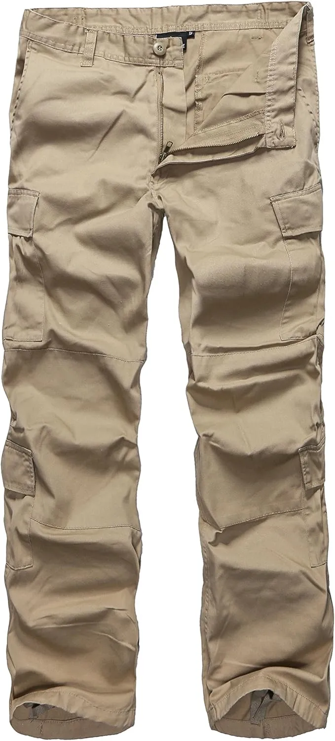 BACKBONE Mens Military Army Airborne Trooper Vintage Cargo Pants Trousers