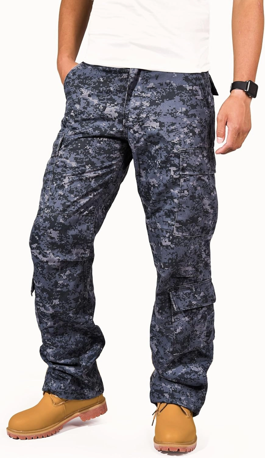 BACKBONE Mens Military Army Airborne Trooper Vintage Cargo Pants Trousers