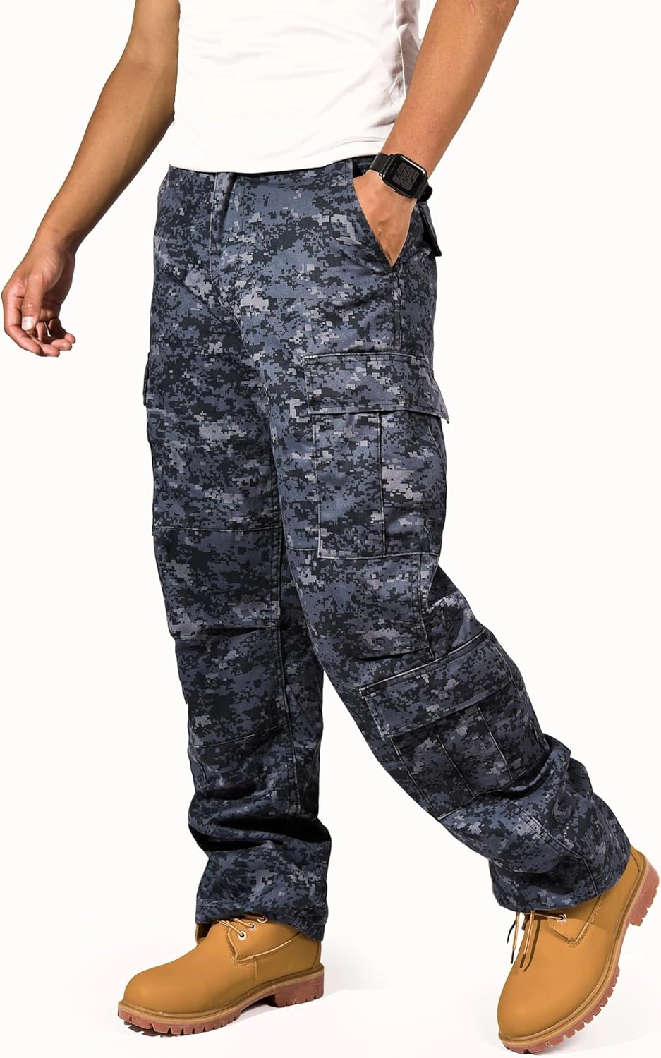 BACKBONE Mens Military Army Airborne Trooper Vintage Cargo Pants Trousers