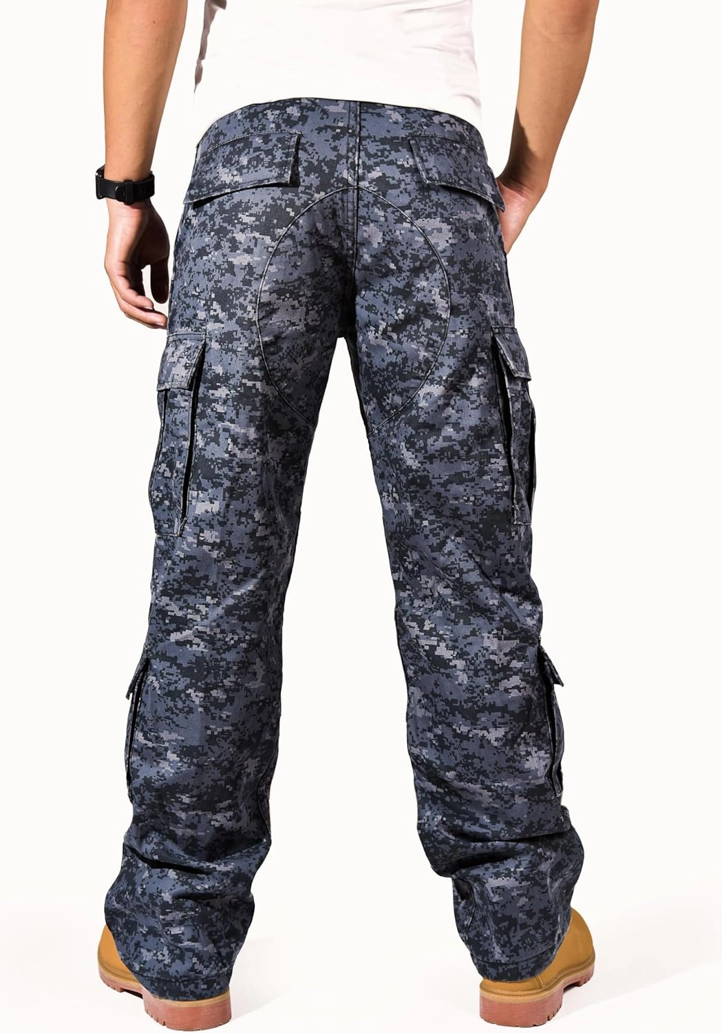 BACKBONE Mens Military Army Airborne Trooper Vintage Cargo Pants Trousers
