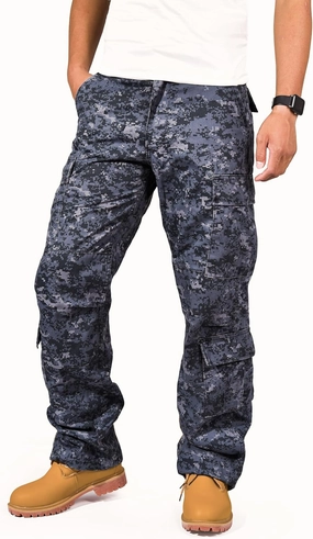 BACKBONE Mens Military Army Airborne Trooper Vintage Cargo Pants Trousers