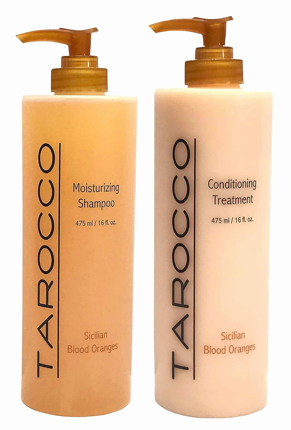 Baronessa Cali Tarocco Hair Care Set: Sicilian Blood Oranges Shampoo and Conditioner - Clean, Shiny, Manageable Hair - 16 Ounce