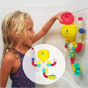Bath Toy - Toddler Bath Toys for Kids Ages 4-8, Engaging STEM Bathtub Toys - Original Pipes N Valves Set - 12 Pieces