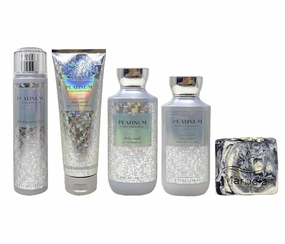 Bath & Body Works Platinum Deluxe Gift Set - Whole Body - Marbela Charcoal Scrub Bar Soap - Gift Set - Bath & Body