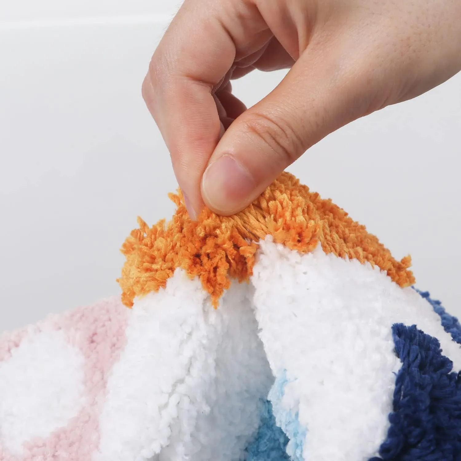 Bathroom Rugs 17x24,Soft, Absorbent & Non Slip Bath Mat, Machine Washable with Colorful Letter Designs for Tub, Shower or Sink