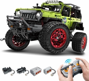 BAV Off-Road Pickup Building Kit Can Be Tank Steering, 1:6 Adult Collectible Model Cars Sets and Climbing Vehicle Engineering Toy, Remote Control Truck Model for Adults Men Teens (2121 Pcs)