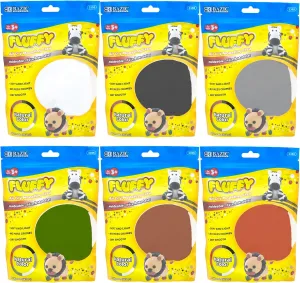 BAZIC Air Dry Clay 6 Natural/Earth Color 12 oz, Light Modeling Dough Art Craft Slime, Non Toxic Gift for Artist Kids Toddler Boys Girls, 6-Pack