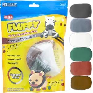 BAZIC Air Dry Clay 6 Natural/Earth Color 3 oz, Light Modeling Dough Art Craft Slime, Non Toxic Gift for Artist Kids Toddler Boys Girls, 24-Packs