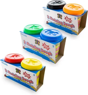 BAZIC Modeling Clay 2 Color, Assorted Colors Light Dough Art Craft, Non Toxic Gift for Artist Kids Toddler Boys Girls (10oz/Pack), 36-Pack