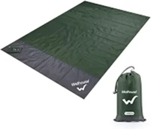Beach Blankets Foldable Camping Blanket Waterproof Beach Mat Outdoor Portable Picnic Mat Camping Ground Mat Moisture-Proof Sleeping Pad(Green)