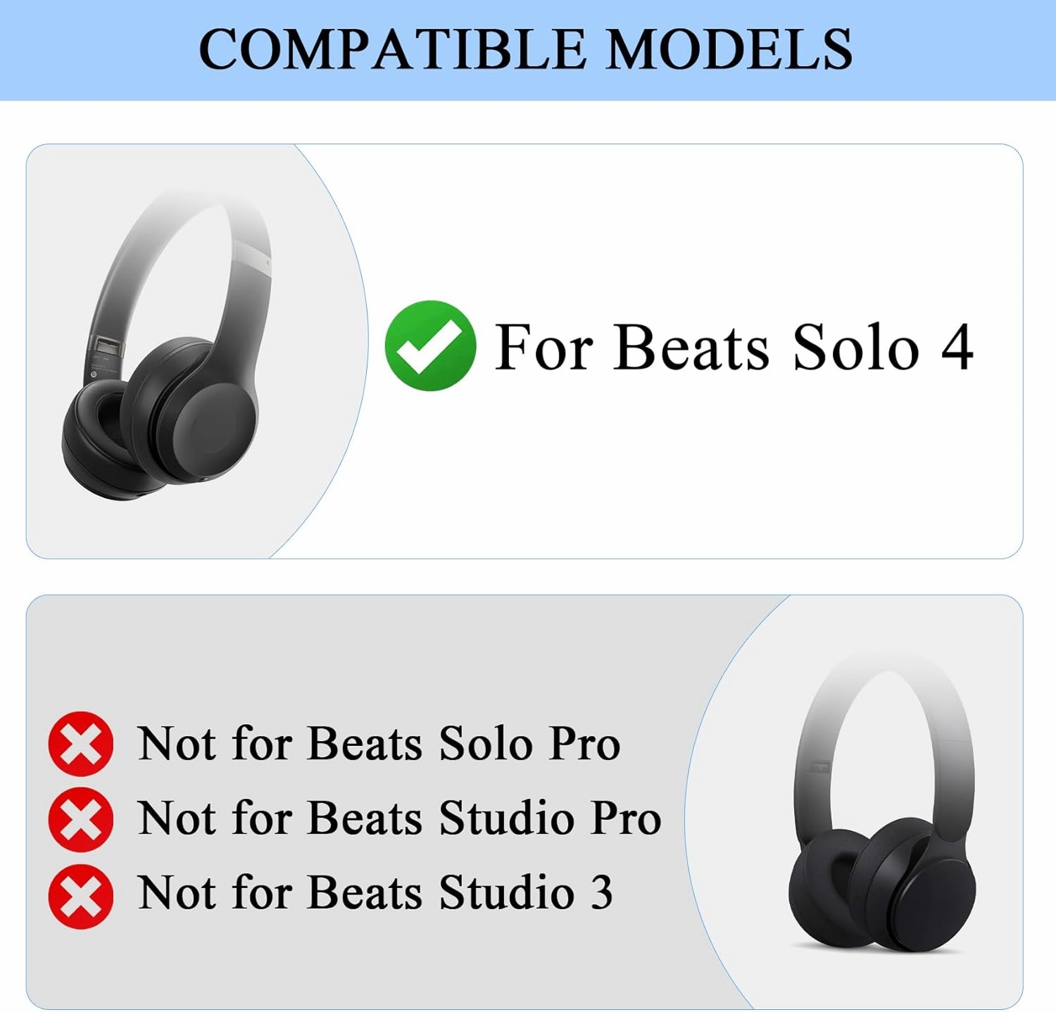 Beats Solo 4 Silicone Case Set, Anti-Scratch Ear Pad & Shell Cover, Headband Cover - Soft Silicone Protector (Pink)