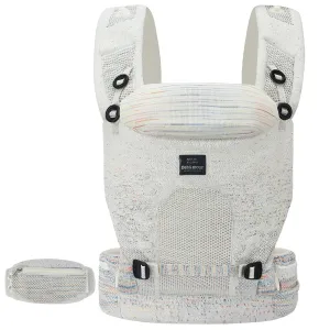 Bebamour Knit Baby Carrier Newborn to Toddler -Lightweight Baby Wrap Carrier 3-in-1 Baby Carrier Front and Back Carry (Cream,7-32 lbs)