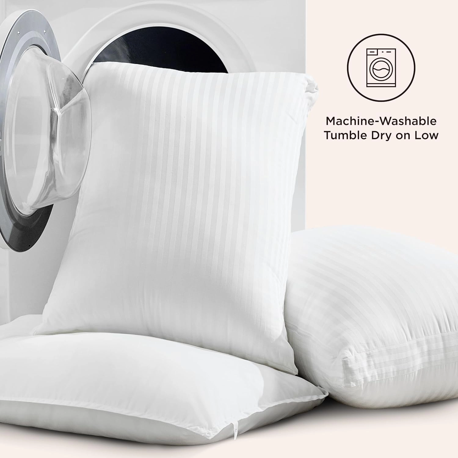 Bedsure Adjustable Layer Bed Pillows for Sleeping - Luxury, Fluffy Queen Pillows Set of 2, Assemblable Firmness & Height with 100% Cotton Cover, Machine Washable for Back, Stomach or Side Sleepers