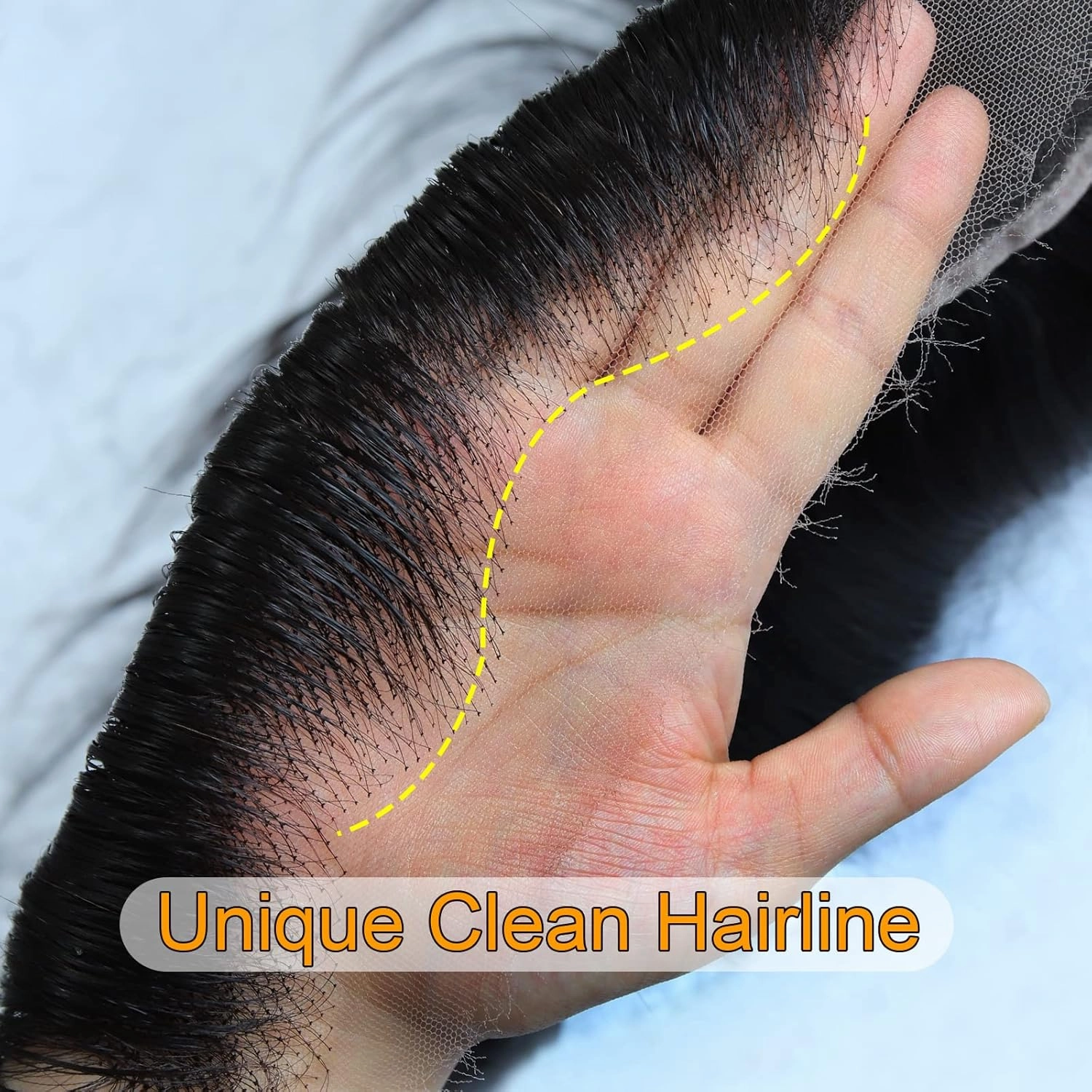 BEEOS 13x6 Skinlike Real HD Lace Frontal Only, Vivid Pre-Plucked Clean Hairline 0.10mm Ultra-thin Invisible HD Lace Straight Virgin Human Hair Frontal 22 Inch