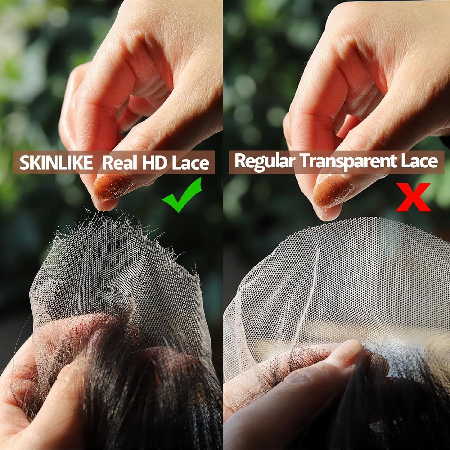 BEEOS Skinlike Real HD Lace Frontal Piece Only, 13x4 Body Wave 0.10mm Ultra Thin Invisible Lace Pre-plucked Human Hair Frontal Natural Black Color 16 Inch