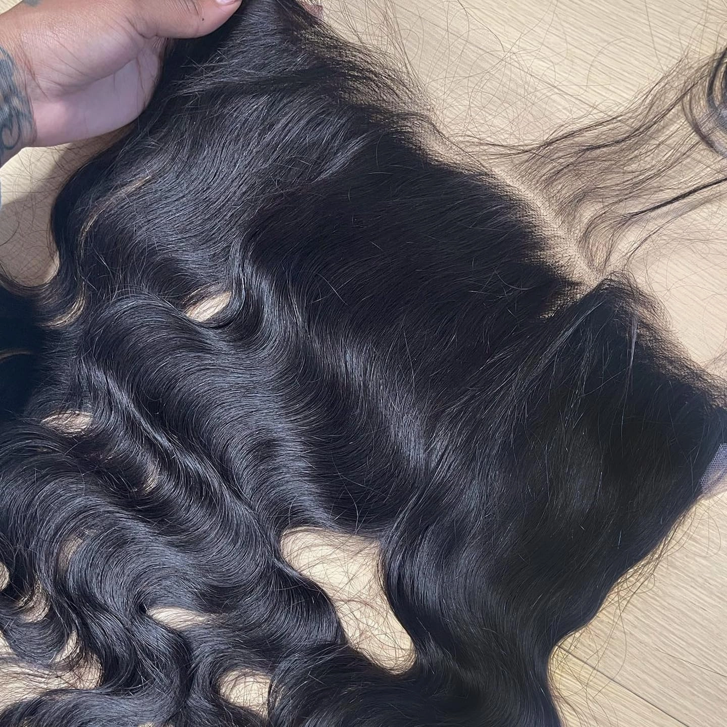 BEEOS Skinlike Real HD Lace Frontal Piece Only, 13x4 Body Wave 0.10mm Ultra Thin Invisible Lace Pre-plucked Human Hair Frontal Natural Black Color 16 Inch