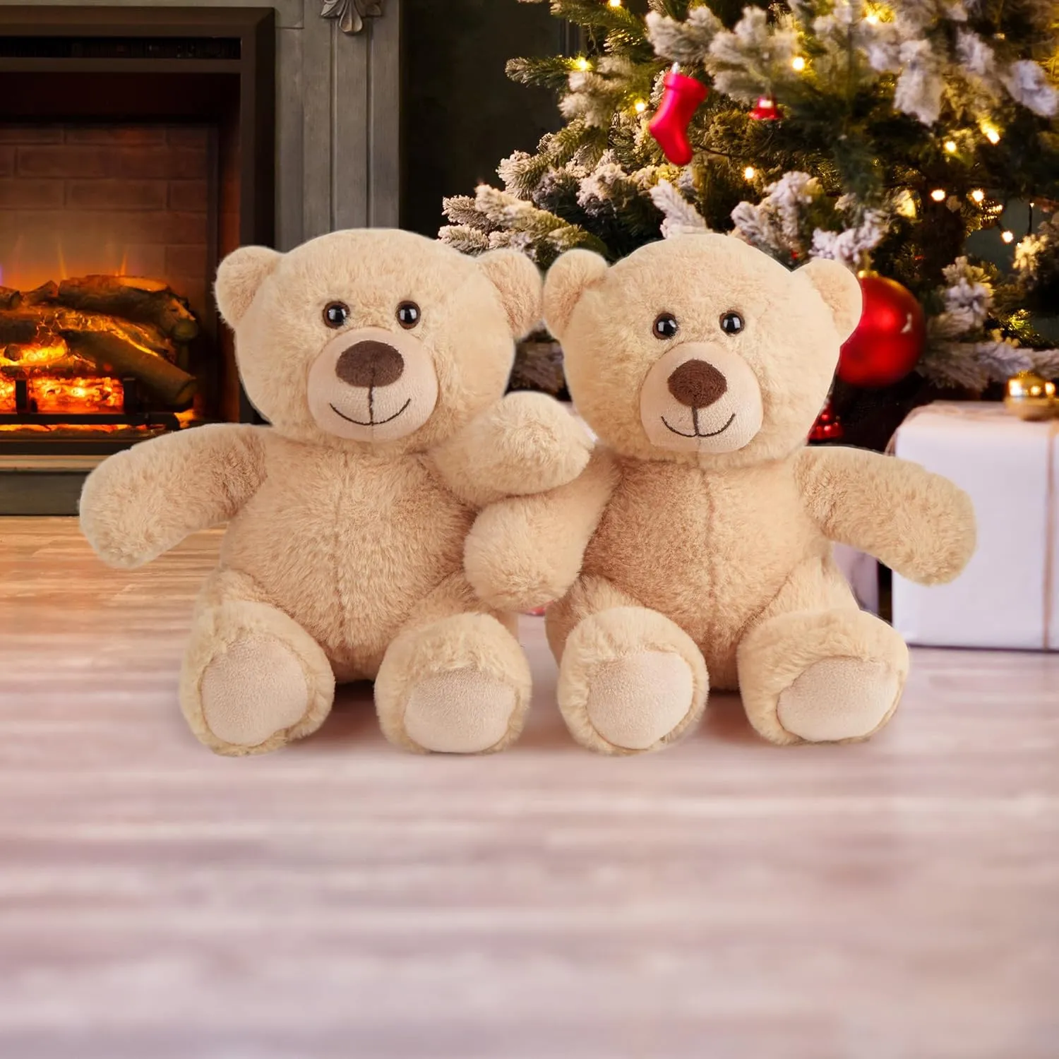 BenBen Teddy Bear Stuffed Animals, 8 inch Teddy Bear Bulk, 2 Pack Baby Bear Plush Toy for Baby Shower Easter Decoration, Gift for Boys Girls, Girlfriend, Birthday, Anniversary