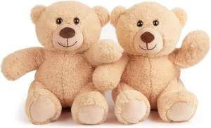 BenBen Teddy Bear Stuffed Animals, 8 inch Teddy Bear Bulk, 2 Pack Baby Bear Plush Toy for Baby Shower Easter Decoration, Gift for Boys Girls, Girlfriend, Birthday, Anniversary
