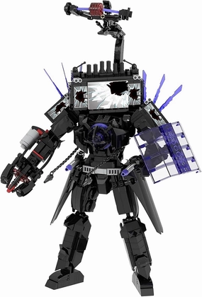 Bentex Toilet Upgraded Damaged TV Man Figure Building Block Set, Upgraded Cameraman Speakerman Game Model Collectible Building Bricks Birthday Gift for Adults Fans (703pcs)