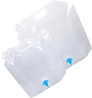 BESPORTBLE Professional Water Pouches Collapsible Camping Containers Lightweight Portable Water Bag Pe/pa/pet Material for Hiking