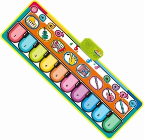 BESTonZON Piano Playing Carpet Music Game Instrument Mat Fun and Educational Music Play Blanket for Boys and Space-Saving Design for Crawling and Dancing