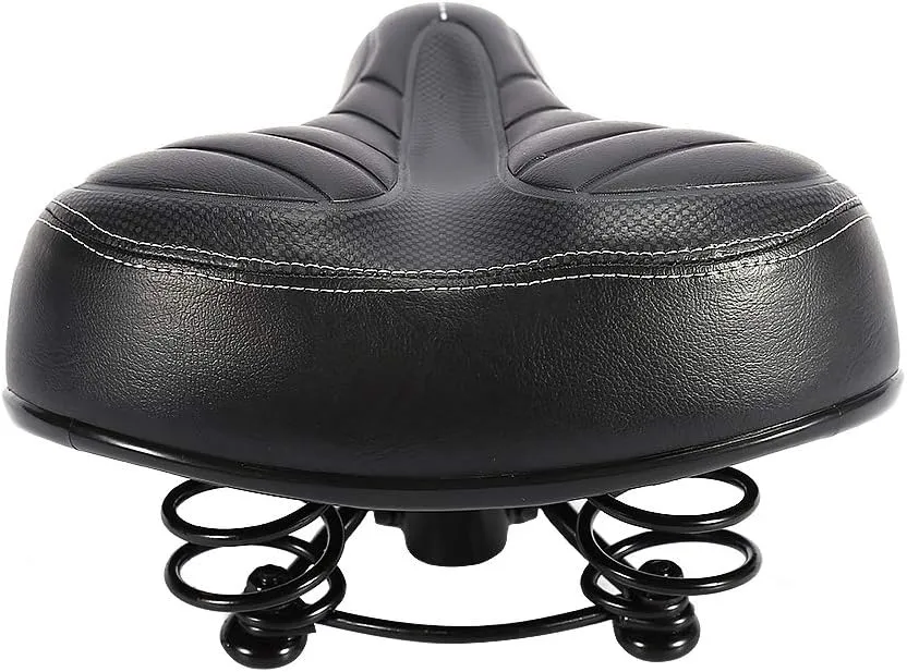 Bike Saddles, Outdoor Mountain MTB Road Bike Wide Big Bum Bike Cushion Pad Gel Cruiser Extra Comfort Sporty Soft Pad Saddle Cover Cushion Seat