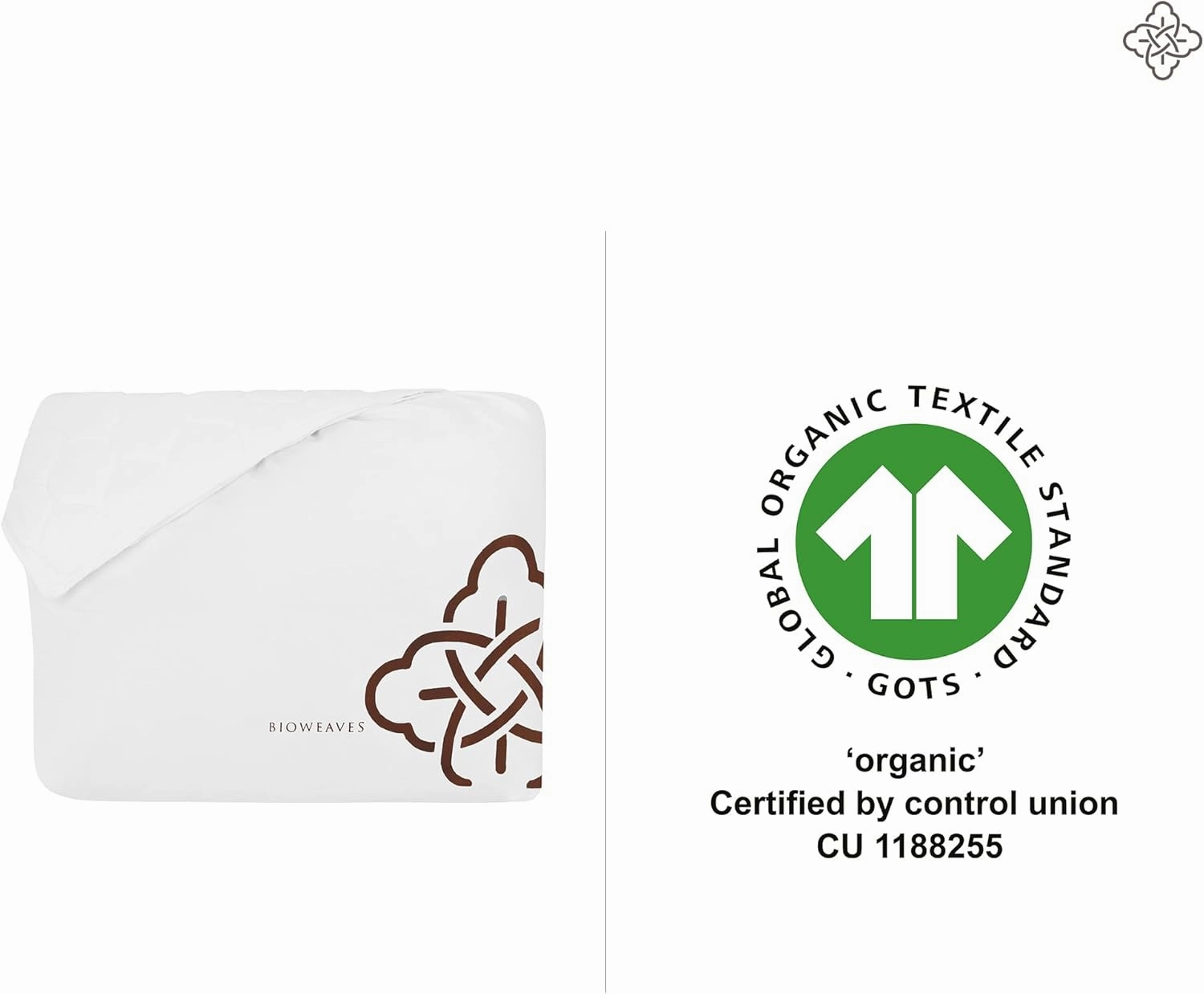 Bioweaves 100% Organic Cotton Mattress Pad Cover, GOTS Certified Cooling Quilted Fitted Mattress Topper & Protector with Soft Cotton Wadding - White, 20 Inch Deep Pocket, Twin