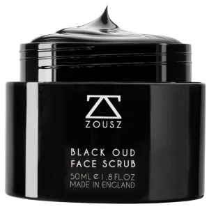 Black Oud Charcoal Face Scrub Mask for Men – Activated Charcoal Facial Scrub and Face Mask Dual Action for Deep Detox & Exfoliation – Gift for Men, 50mL
