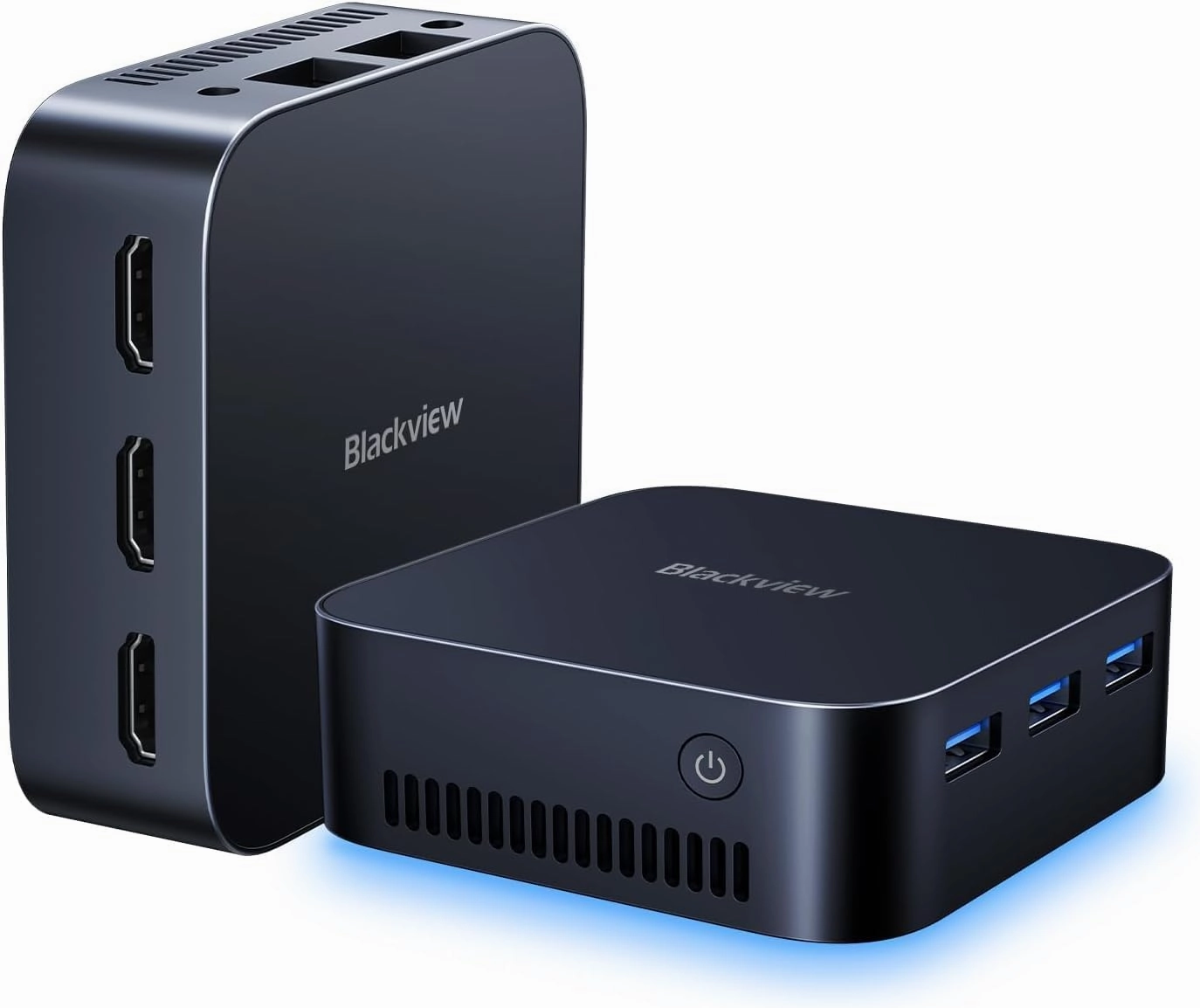 Blackview MP80 Mini PC 16GB DDR5 RAM 1TB M.2 SSD, Mini Gaming PC with Processor Intel N97(BeatN100/N95, up to 3.6GHz), Mini Computer 4K HD Dual HDMI Gigabit Ethernet, VESA/Home/Office