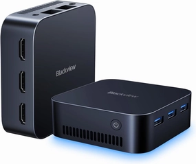Blackview MP80 Mini PC 16GB DDR5 RAM 1TB M.2 SSD, Mini Gaming PC with Processor Intel N97(BeatN100/N95, up to 3.6GHz), Mini Computer 4K HD Dual HDMI Gigabit Ethernet, VESA/Home/Office