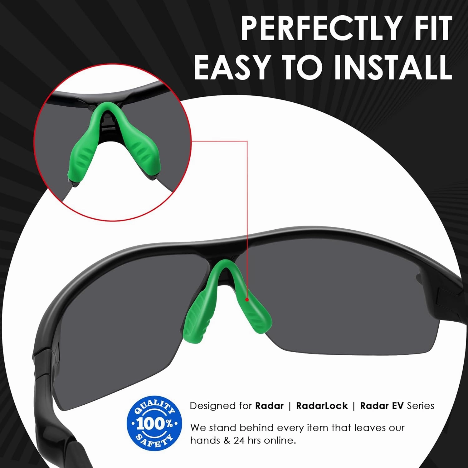 BLAZERBUCK Replacement Nose Piece Pads for Oakley Radar EV Path/Radar Path/RadarLock Path/Radar Pace Sunglass