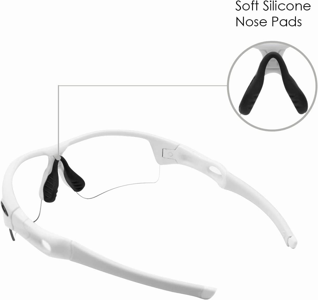 BLAZERBUCK Replacement Nose Piece Pads for Oakley Radar EV Path/Radar Path/RadarLock Path/Radar Pace Sunglass