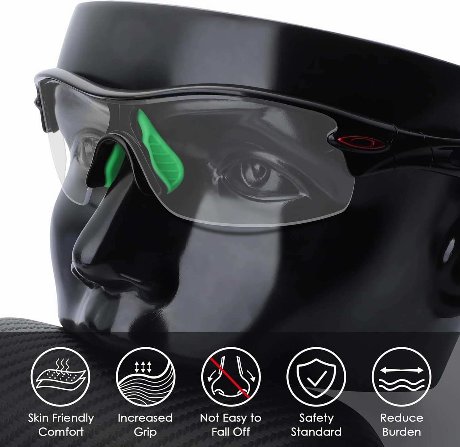 BLAZERBUCK Replacement Nose Piece Pads for Oakley Radar EV Path/Radar Path/RadarLock Path/Radar Pace Sunglass