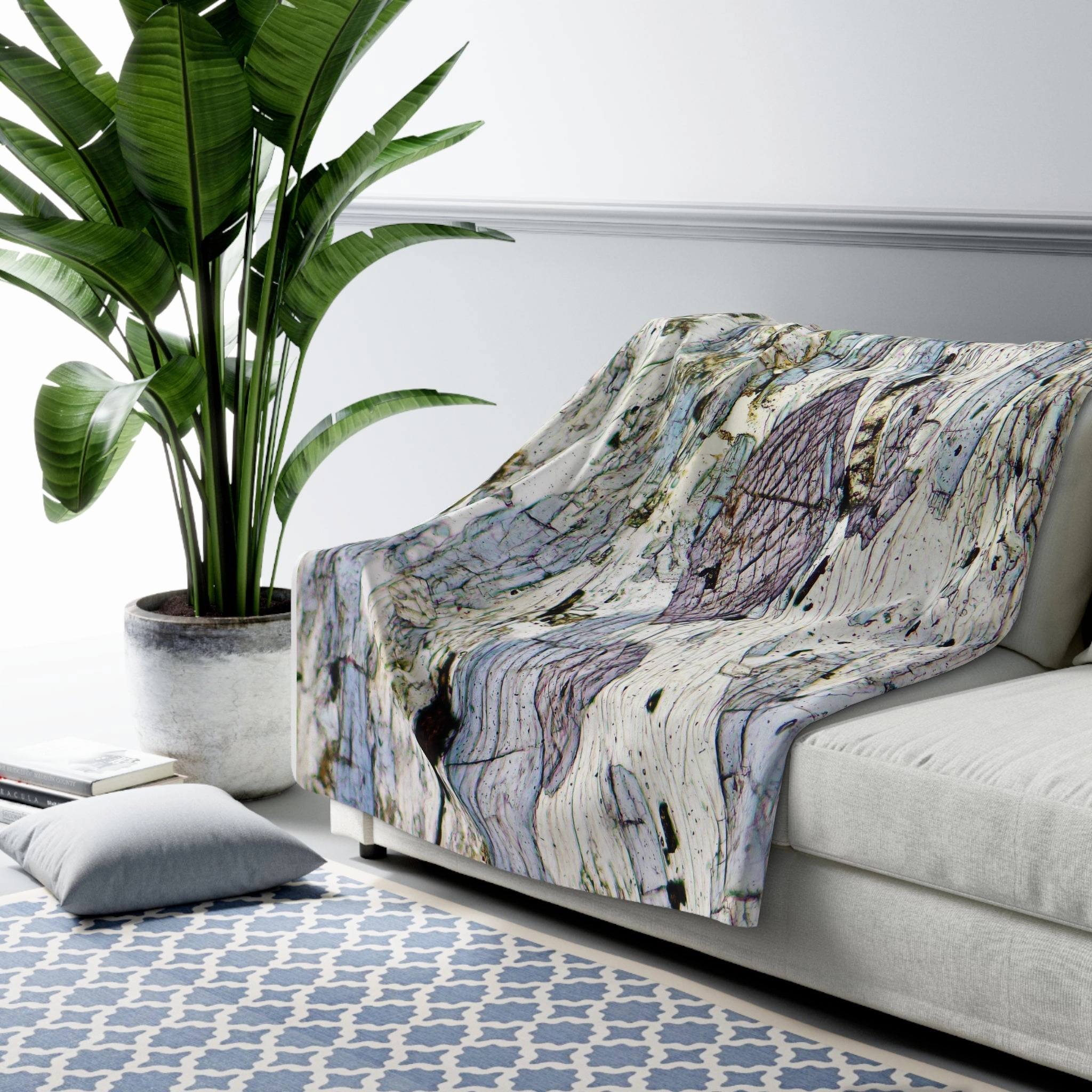 BlueSchist Sherpa Fleece Blanket