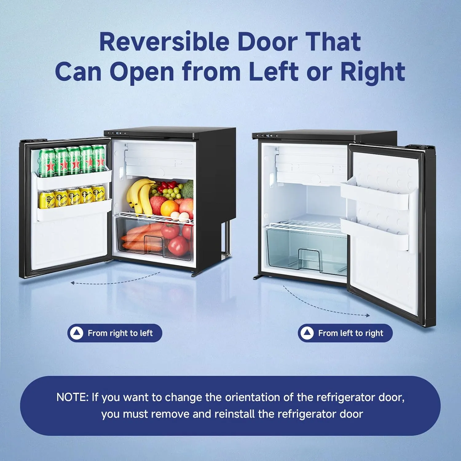 BODEGACOOLER 12 Volt Refrigerator, RV Refrigerator WIFI APP Control, 65L(2.3cu.ft.) RV Fridge Freezer, Car Refrigerator with Lock, (4℉-46℉) Travel Compressor Cooler 12/24V DC for Truck, RV, Camping