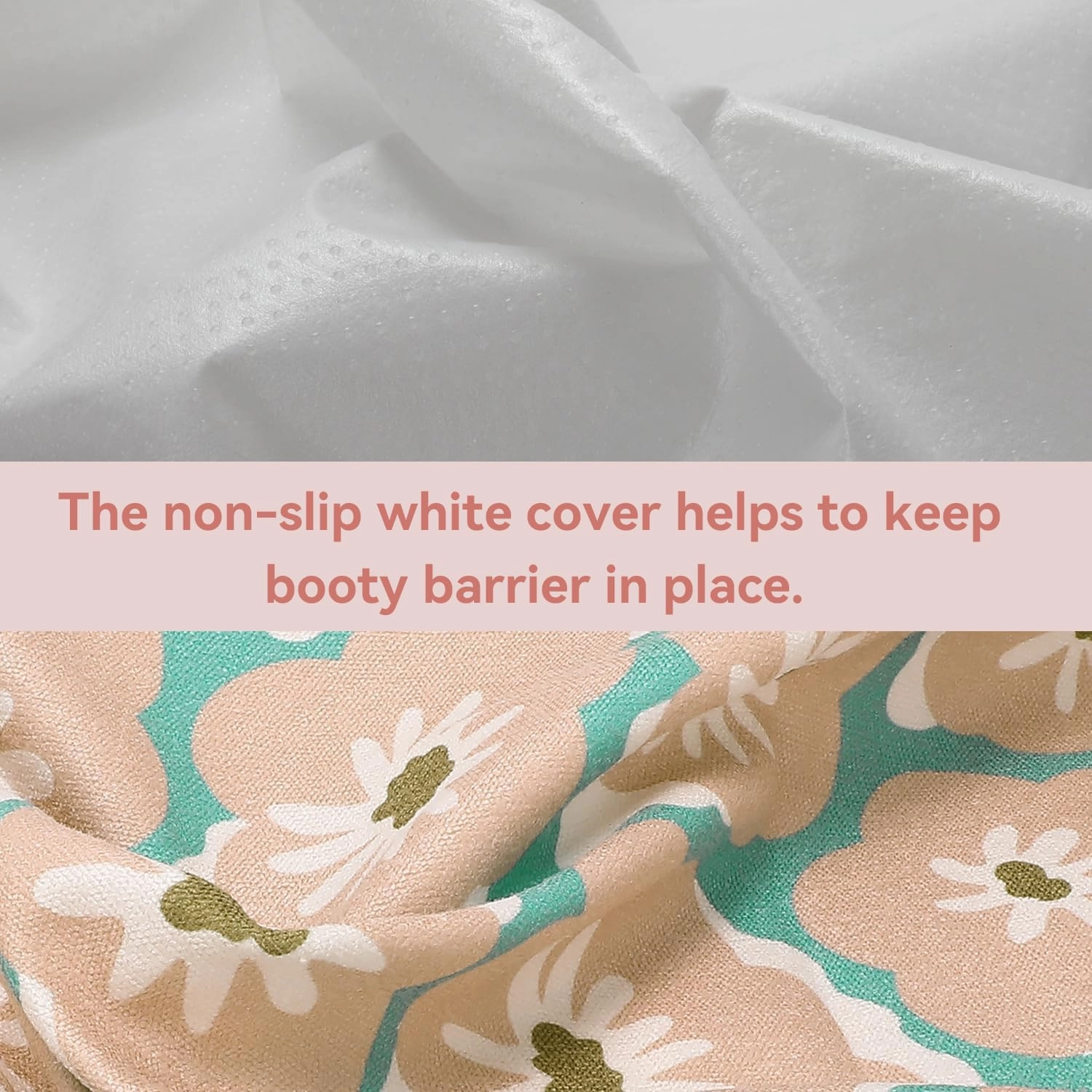 Booty Barrier - Highly Water-Resistant Washable Car Seat Cover for Post-Workout and Kids - Soft, Absorbent, Eco-Friendly Fabric Made from Recycled Water Bottles (Flower Power)