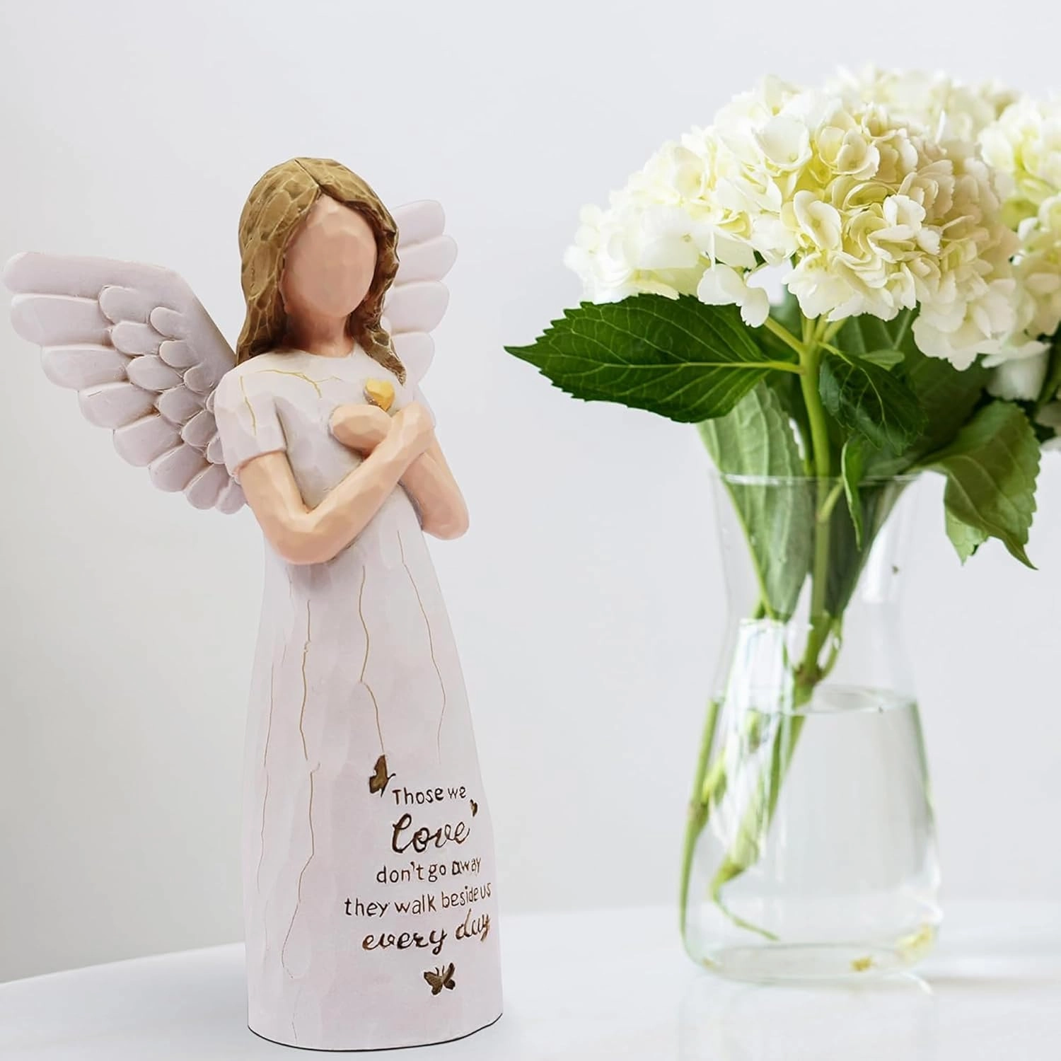 BORLESTA Memorial Gifts - Sympathy Gifts for Loss of Loved One, Remembrance Gifts, Bereavement Gifts, Angel Gifts for Women, Angel Figurines